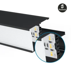 Luminaria lineal LED CCT - 40W - Suspensión / superficie - Potencia ajustable - 120cm