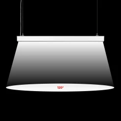 Luminaria lineal LED CCT - 40W - Suspensión / superficie - Potencia ajustable - 120cm