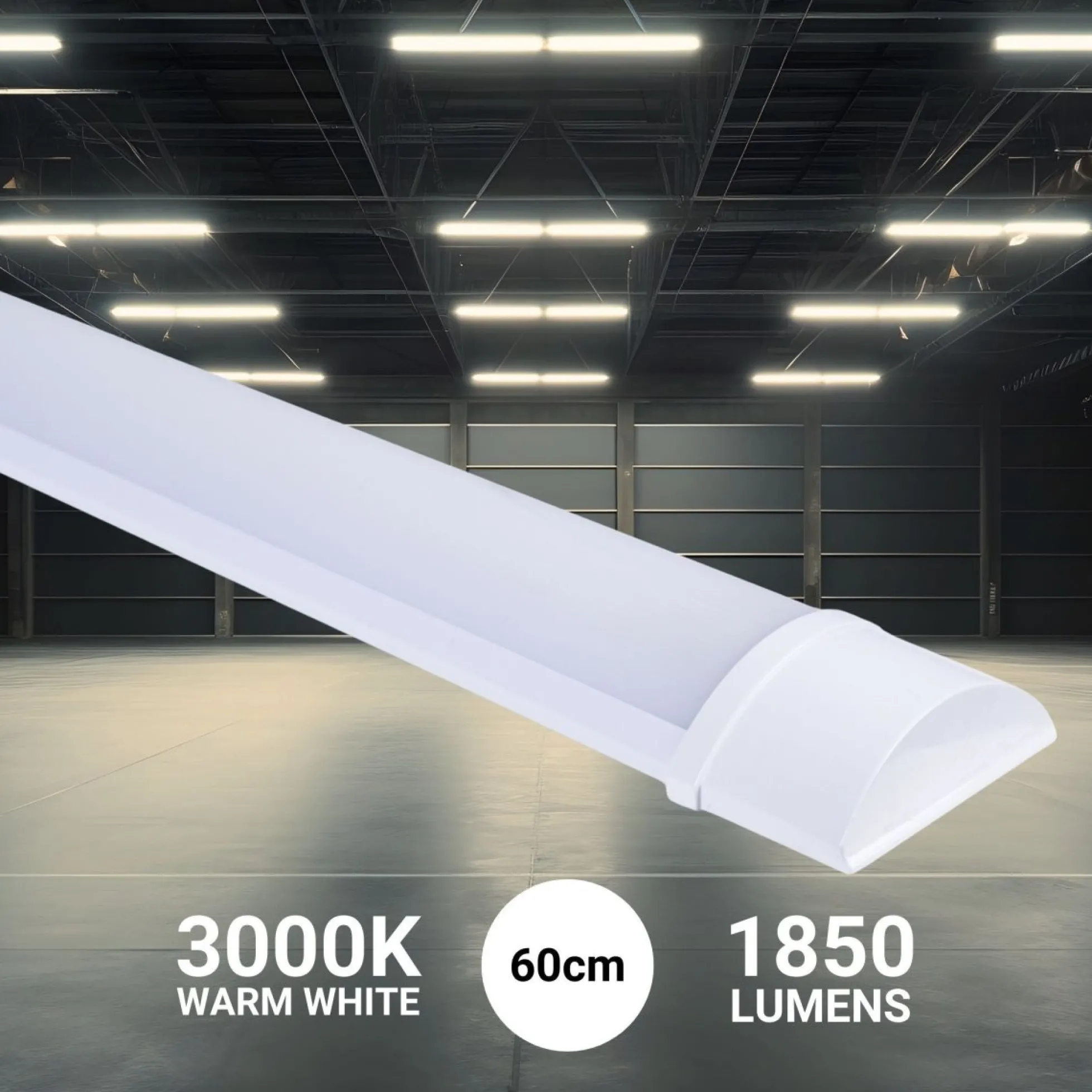 Luminaria lineal LED de alta potencia - 18W - 60cm - IP20