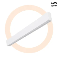 Luminaria lineal LED de suspensión / superficie 24W - Slim - 80cm - 1700lm