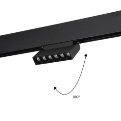 Luminaria lineal LED orientable para carril magnético 48V - 6W - UGR16