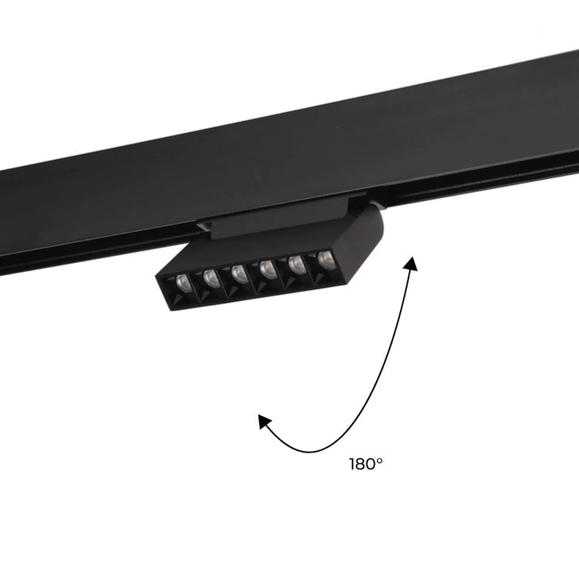 Luminaria lineal LED orientable para carril magnético 48V - 6W - UGR16