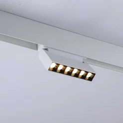 Luminaria lineal LED orientable para carril magnético 48V - 6W - UGR16