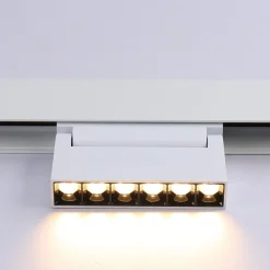Luminaria lineal LED orientable para carril magnético 48V - 6W - UGR16