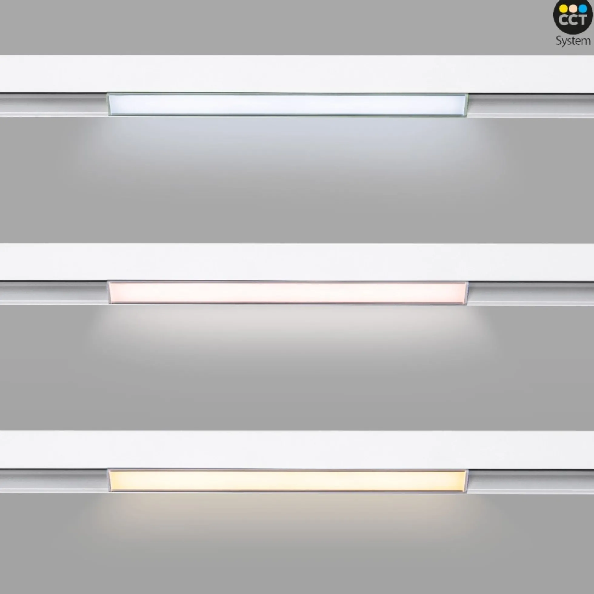 Luminaria lineal opal para carril magnético RGB + CCT - 12W - Mi Light - Blanco