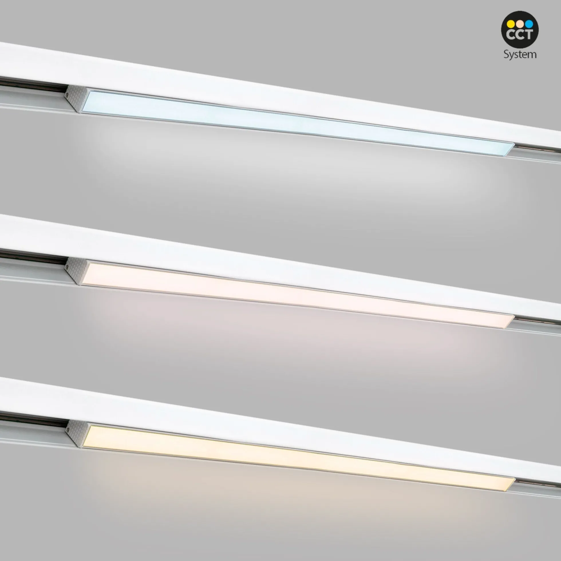 Luminaria lineal opal para carril magnético RGB + CCT - 24W - Mi Light - Blanco