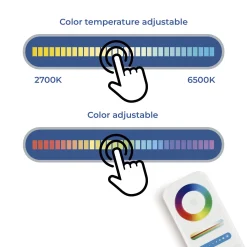 Luminaria lineal opal para carril magnético RGB + CCT - 24W - Mi Light - Blanco
