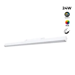 Luminaria lineal opal para carril magnético RGB + CCT - 24W - Mi Light - Blanco