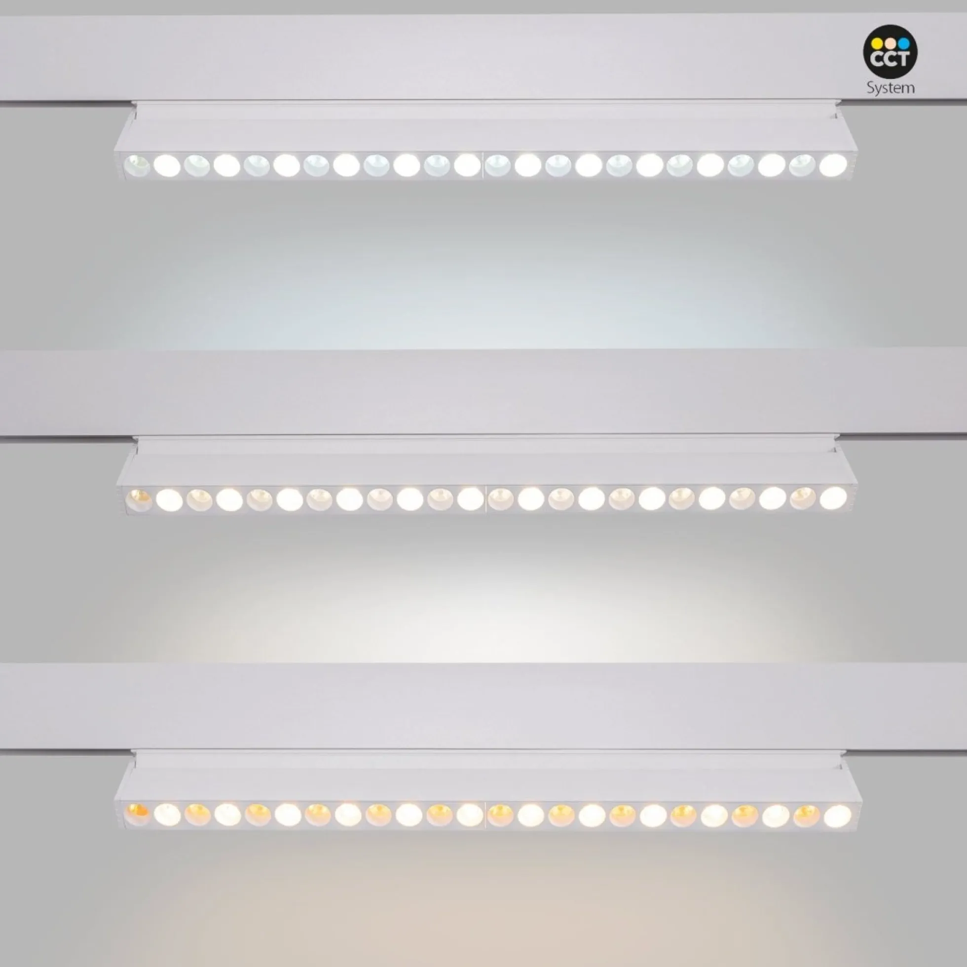 Luminaria lineal orientable para carril magnético RGB + CCT - 12W - UGR18 - Mi Light
