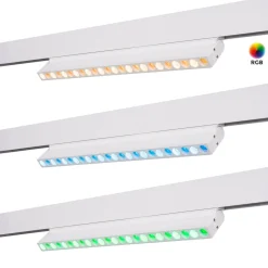 Luminaria lineal orientable para carril magnético RGB + CCT - 12W - UGR18 - Mi Light