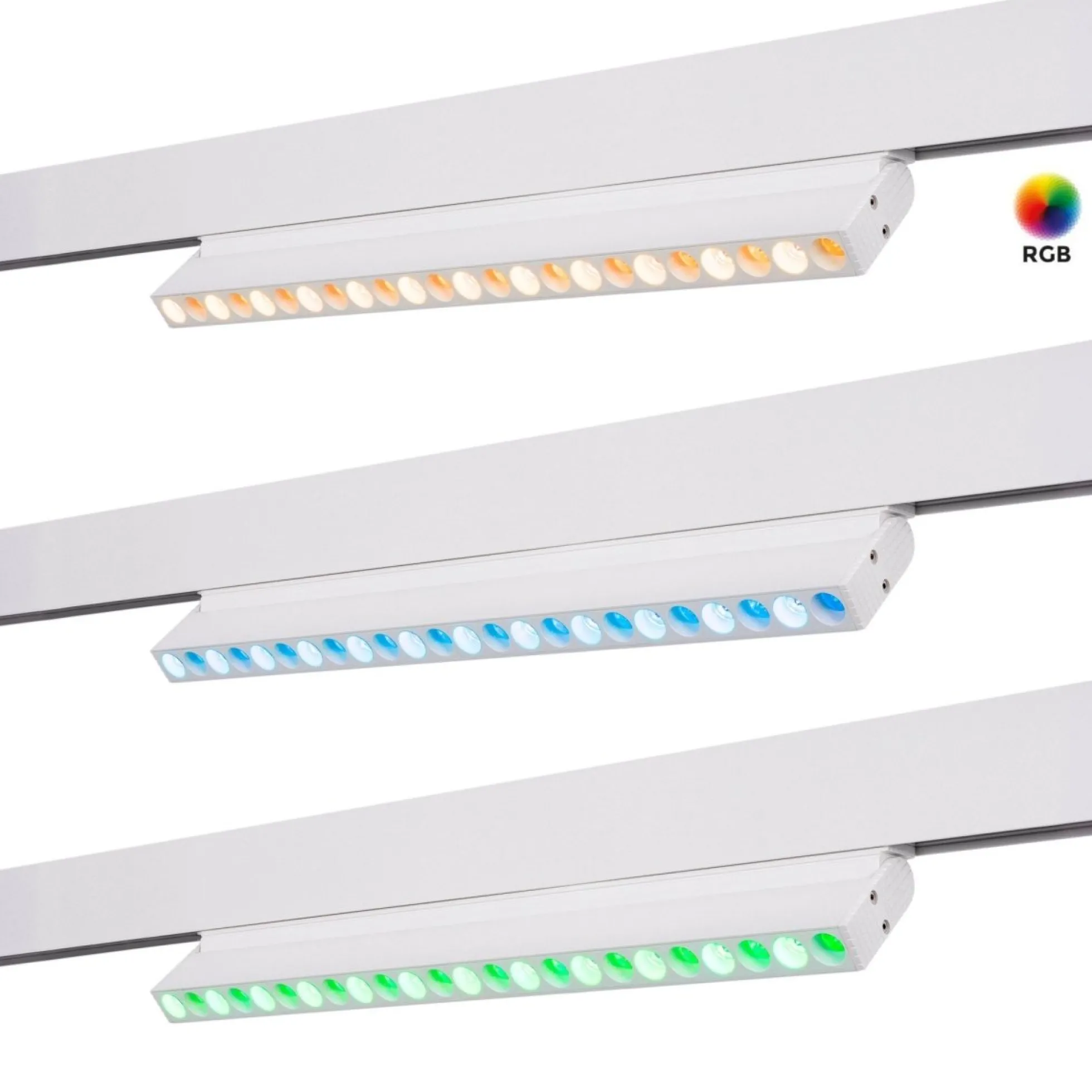 Luminaria lineal orientable para carril magnético RGB + CCT - 12W - UGR18 - Mi Light