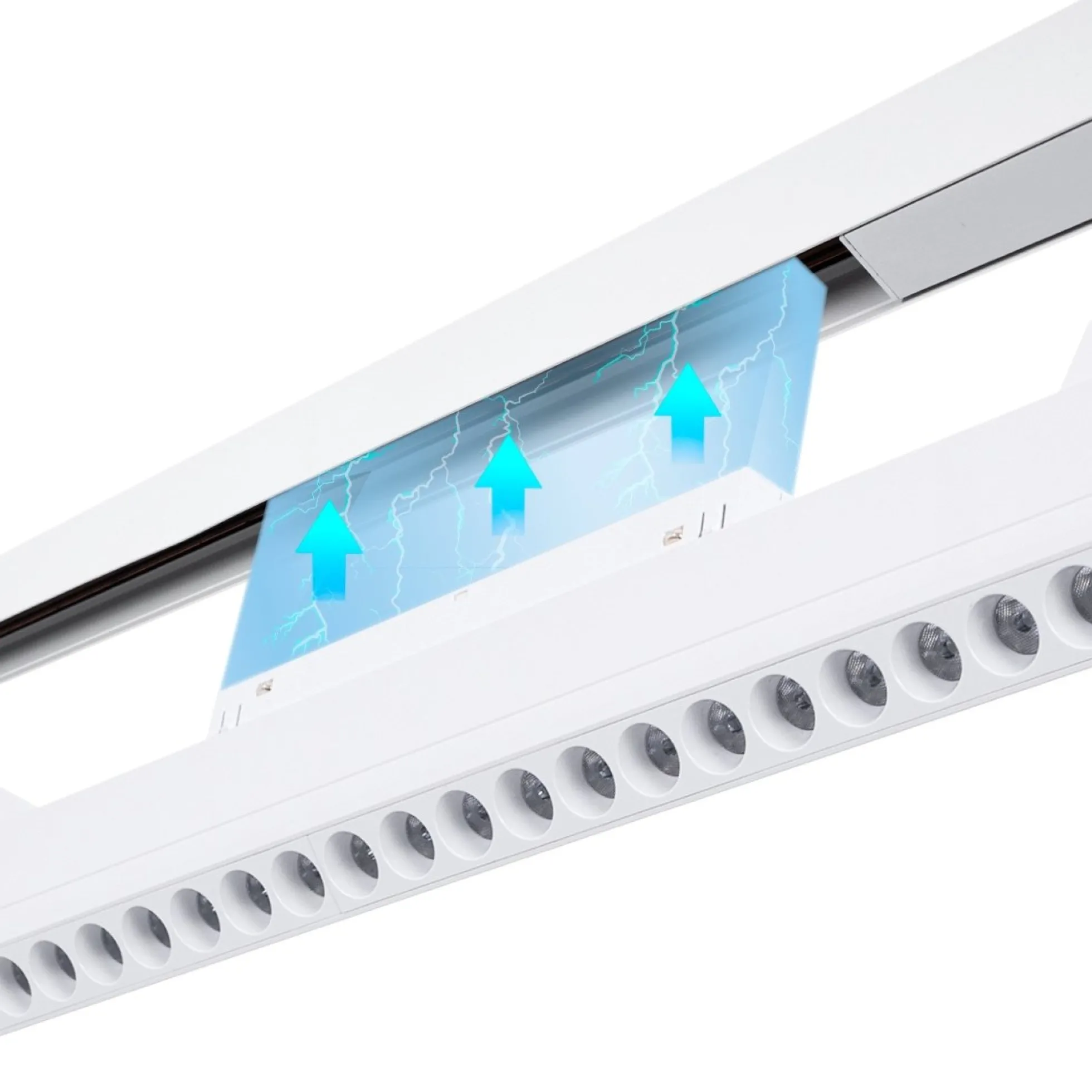 Luminaria lineal orientable para carril magnético RGB + CCT - 12W - UGR18 - Mi Light