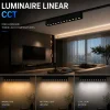 Luminaria lineal para carril magnético - 12W - 26mm - CCT + SMART - UGR18 - 48V