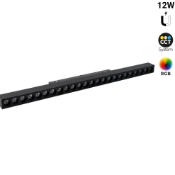 Luminaria lineal para carril magnético RGB + CCT - 12W - UGR18 - Mi Light
