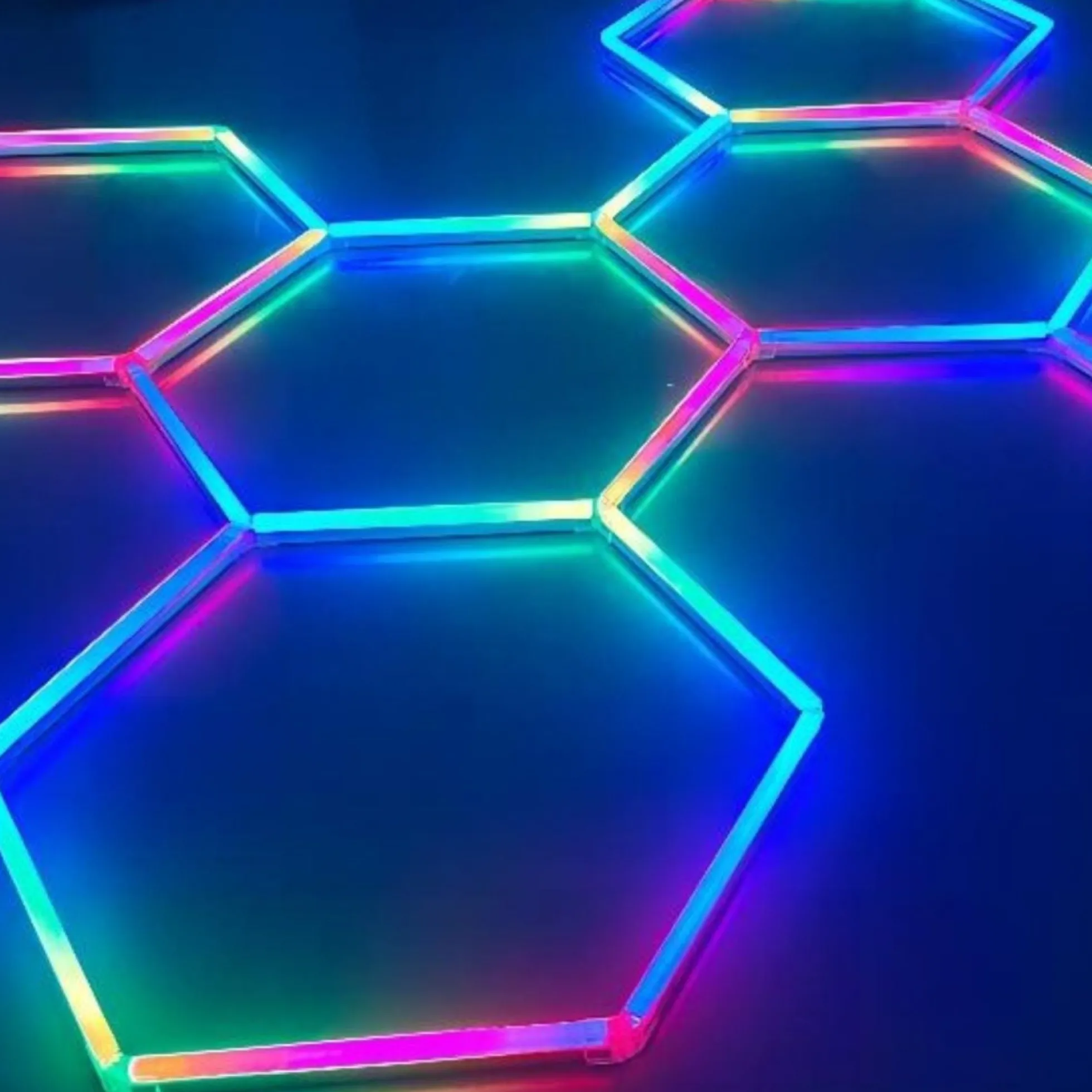 Luminaria lineal para hexágono - RGB IC - 120 cm