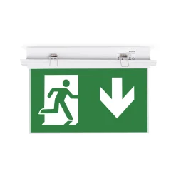 Luz de emergencia permanente con pictograma