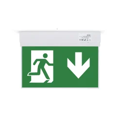 Luz de emergencia permanente con pictograma