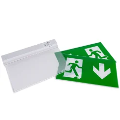 Luz de emergencia permanente con pictograma