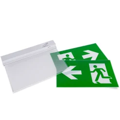Luz de emergencia permanente con pictograma