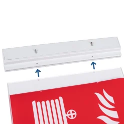 Luz de emergencia permanente con pictograma
