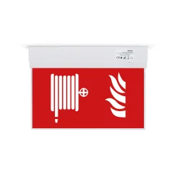 Luz de emergencia permanente con pictograma
