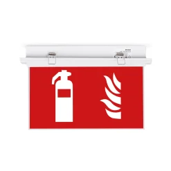 Luz de emergencia permanente con pictograma