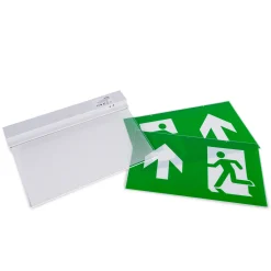 Luz de emergencia permanente con pictograma
