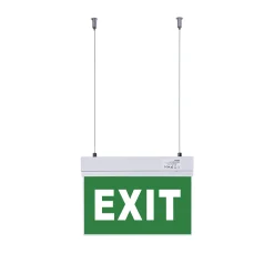 Luz de emergencia permanente con cartel 