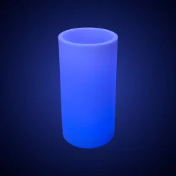 Macetero cilíndrico LED RGBW - 5W - 80 x Ø 40cm - Recargable