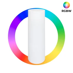 Macetero cilíndrico LED RGBW - 7W - 115 x Ø 40cm - Recargable