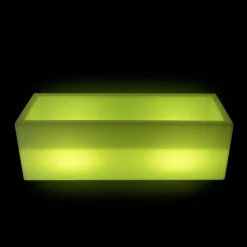 Macetero rectangular LED RGBW - 24W - Recargable - Mando a distancia
