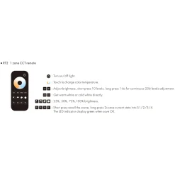 Mando a distancia LED CCT - 1 Zona / 4 escenas - SK-RT2-N - Skydance