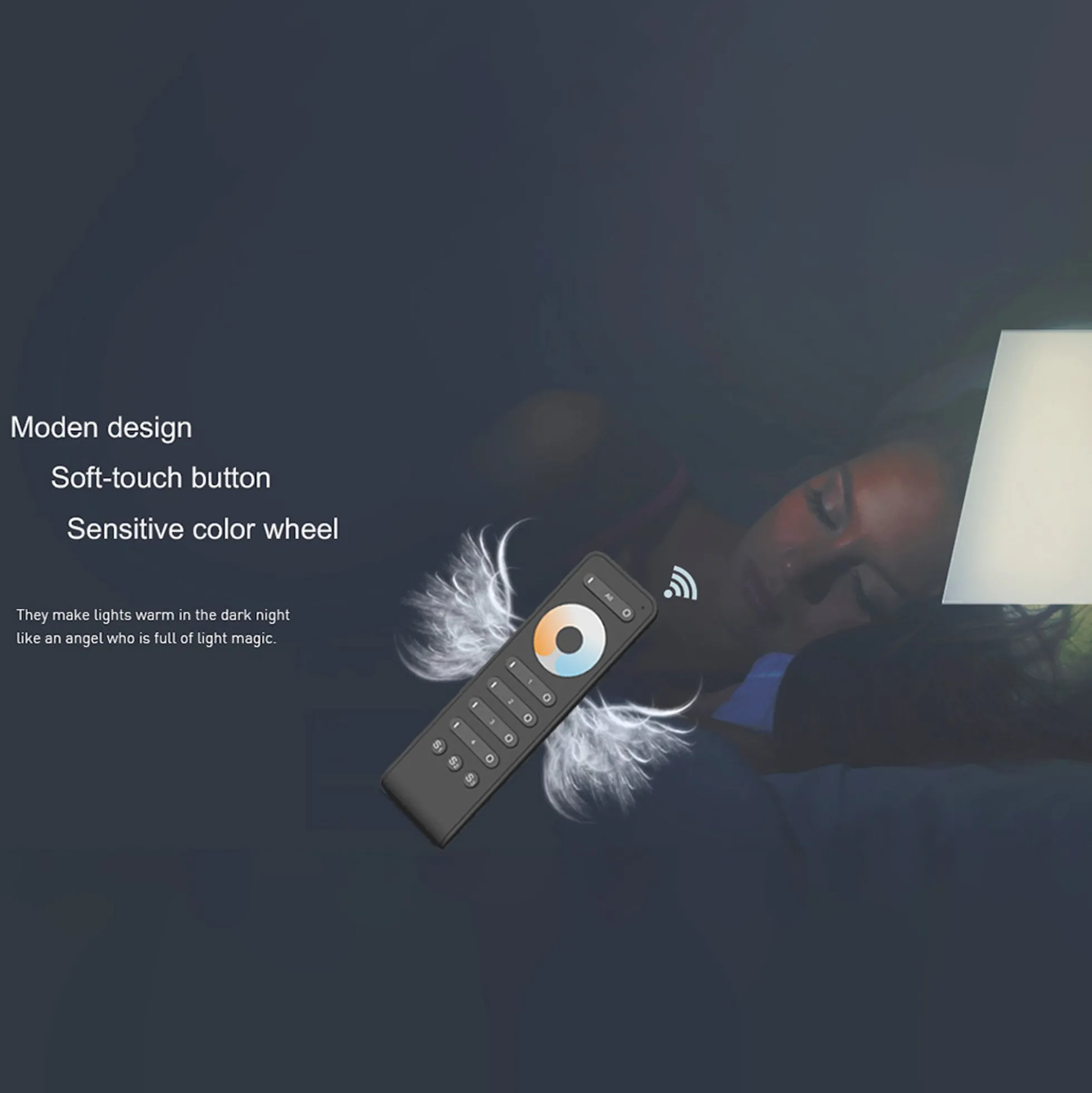 Mando a distancia LED monocolor / CCT - 4 zonas / 3 escenas - SK-RS2 - Skydance