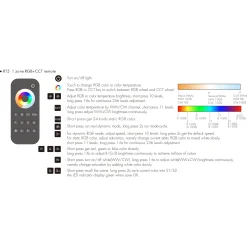 Mando a distancia LED RGB + CCT  - 1 zona / 2 escenas - SK-RT5-N - Skydance