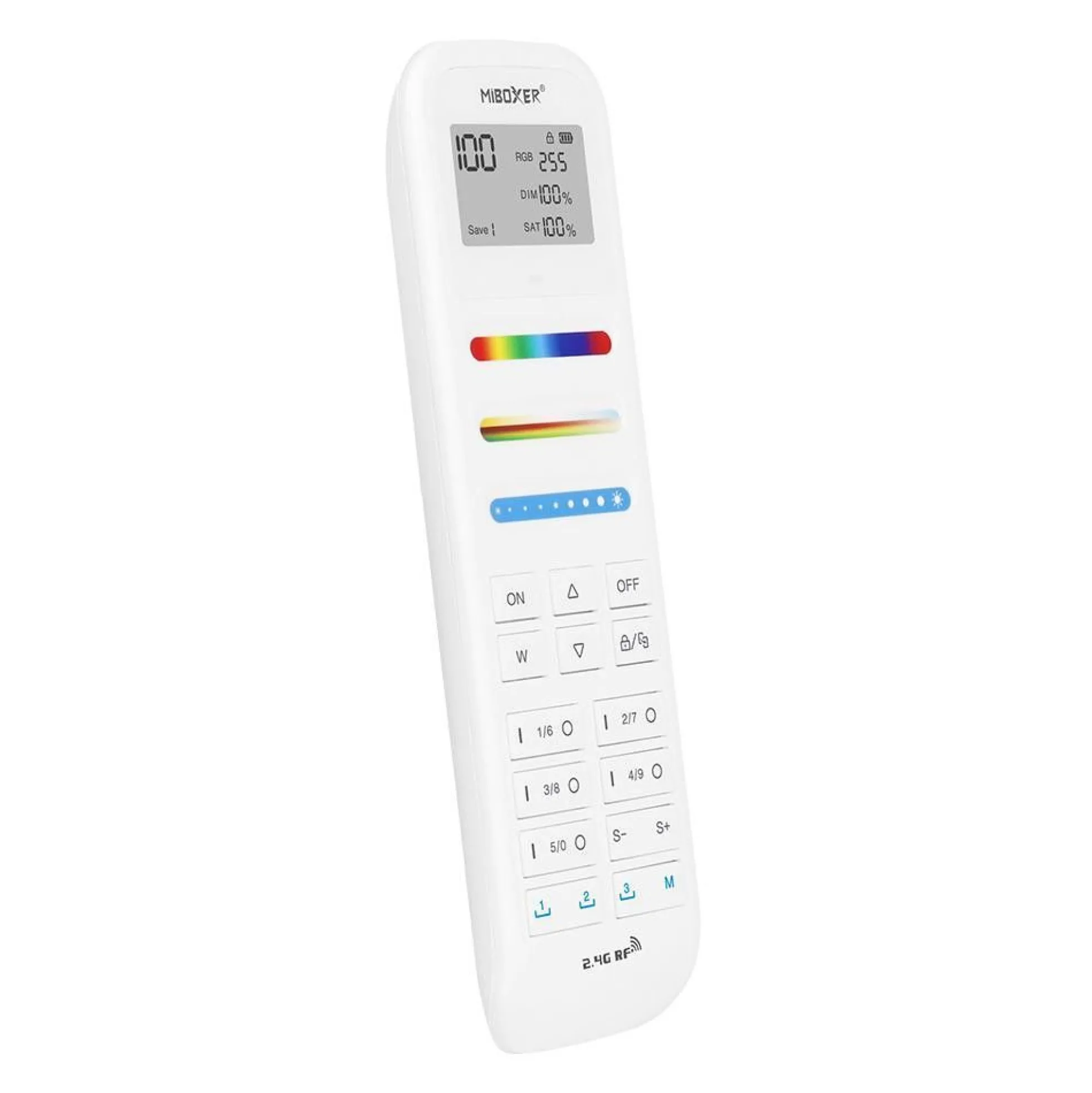 Mando a distancia LED RGB + CCT - 100 Zonas - BLANCO - FUT100 - Mi Light