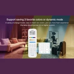 Mando a distancia LED RGB + CCT - 100 Zonas - BLANCO - FUT100 - Mi Light