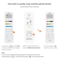 Mando a distancia LED RGB + CCT - 100 Zonas - BLANCO - FUT100 - Mi Light