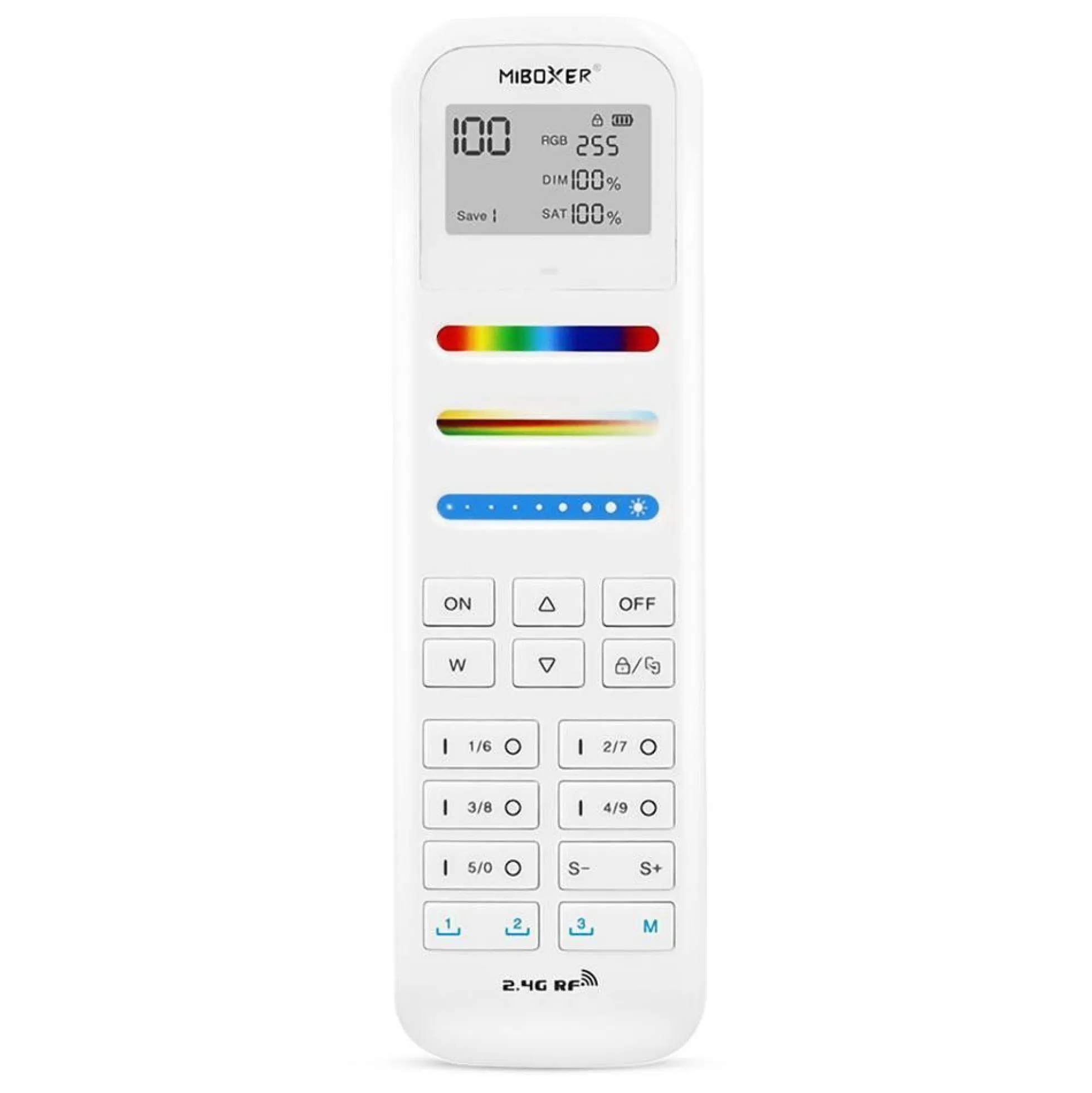 Mando a distancia LED RGB + CCT - 100 Zonas - BLANCO - FUT100 - Mi Light