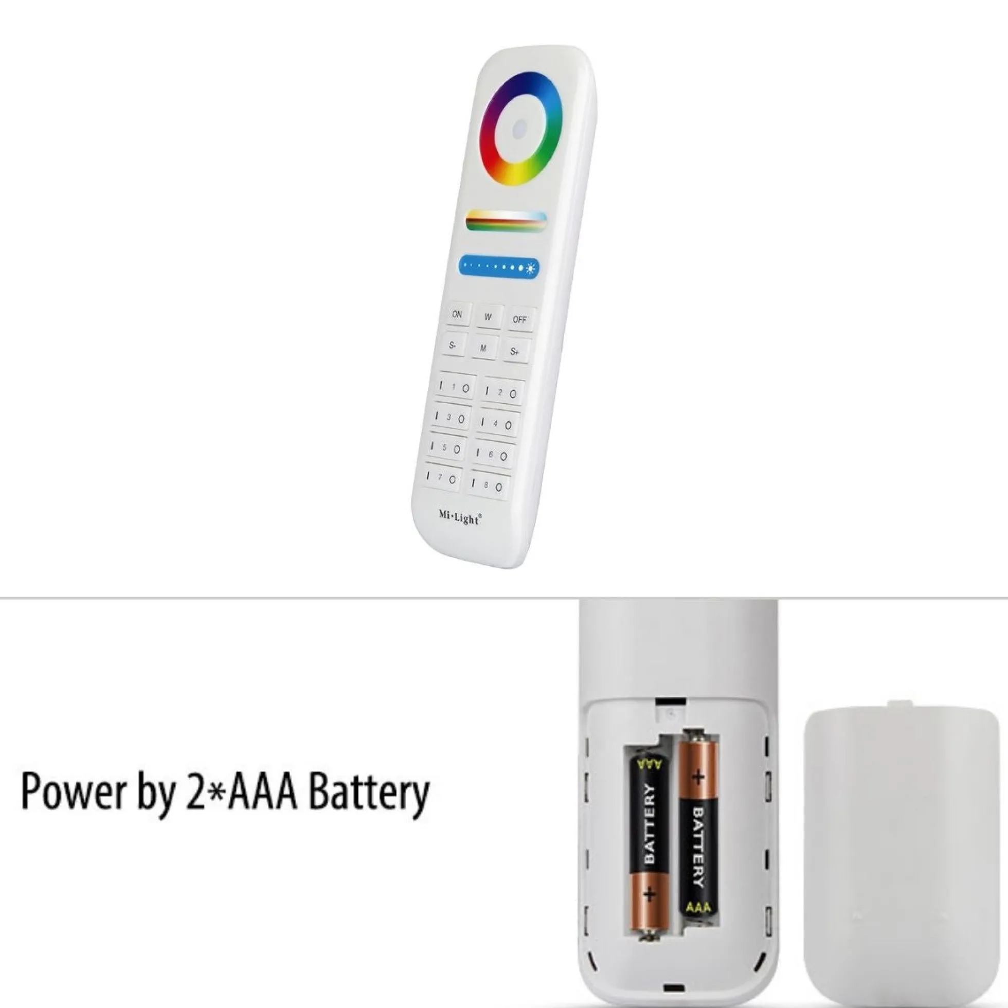 Mando a distancia LED RGB + CCT - 8 Zonas - FUT089 - Mi Light