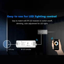 Mando a distancia LED RGB / RGBW - 4 zonas - SK-R8 - Skydance