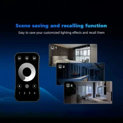 Mando a distancia LED RGB / RGBW - 4 zonas - SK-R8 - Skydance