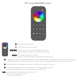 Mando a distancia LED RGB / RGBW - 4 Zonas - SK-RT9 - Skydance