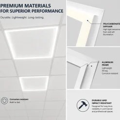Marco luminoso LED LUX FRAME - 46W - 4000K - 60x60 cm - IP40 - 3600lm