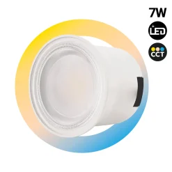 Módulo LED CCT para aro downlight MR16 - 7W - 650lm - CRI 80