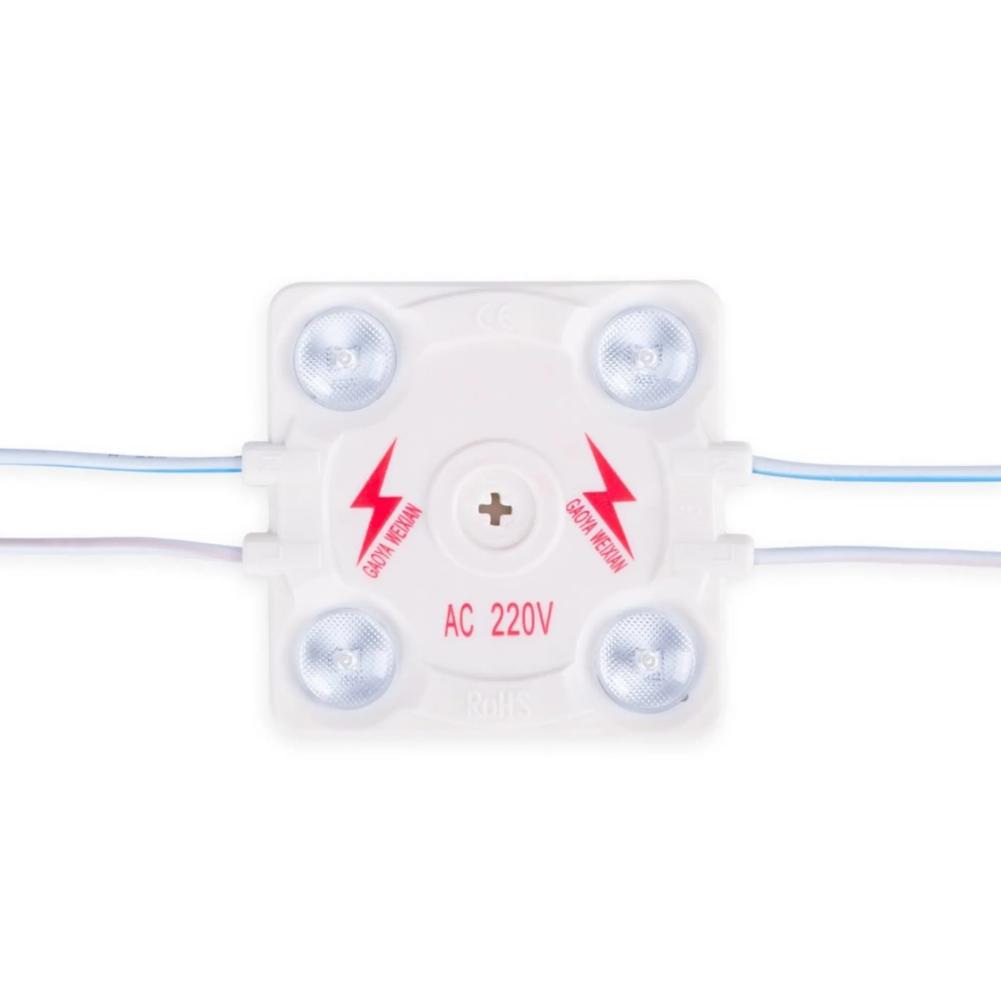 Módulo LED cuadrado para rótulos - 3.6W - 220V AC - IP65 - 165º