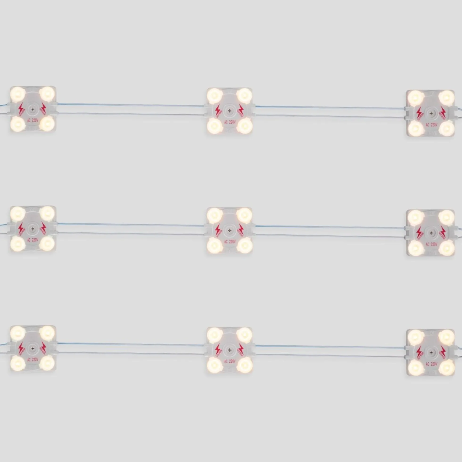 Módulo LED cuadrado para rótulos - 3.6W - 220V AC - IP65 - 165º