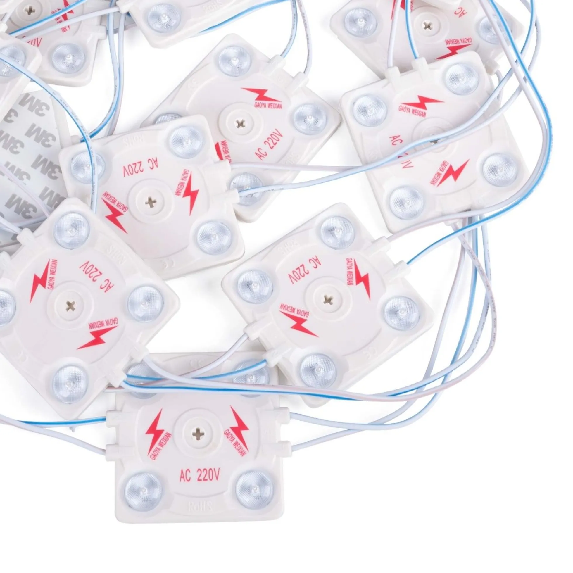 Módulo LED cuadrado para rótulos - 3.6W - 220V AC - IP65 - 165º