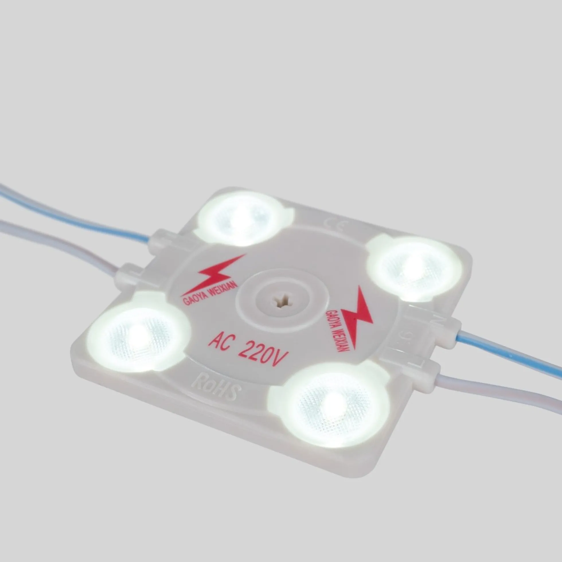 Módulo LED cuadrado para rótulos - 3.6W - 220V AC - IP65 - 165º
