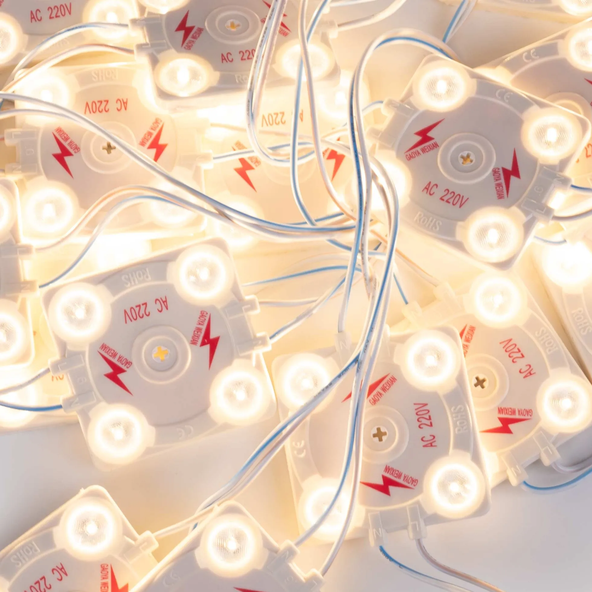 Módulo LED cuadrado para rótulos - 3.6W - 220V AC - IP65 - 165º