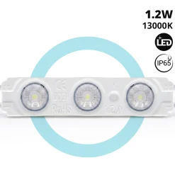 Módulo LED monocolor para rótulos - 1.2W - 12V - 160° - IP65